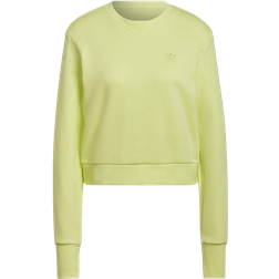Adidas Regular Cropped Sweater - Pulse Yellow