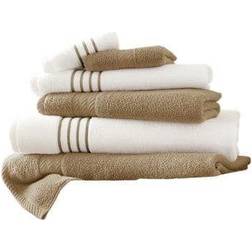 Modern Threads Stripe Bath Towel Brown (137.16x76.2)