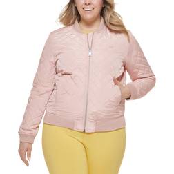 Levi's Diamond Quilted Bomber Jacket Plus Size - Rose Mist