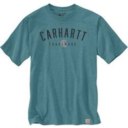 Carhartt Trademark Graphic Short Sleeve T-shirt - Blue Spruce Heather