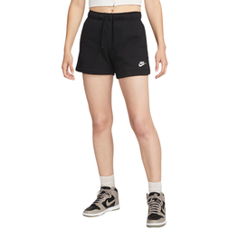 Nike Women's Sportswear Club Fleece Mid-Rise Shorts - Black/White