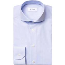 Eton Extreme Striped Poplin Shirt - Light Blue