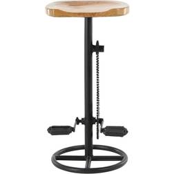 Zimlay Industrial Iron Pedal and Gears Bar Stool 32"