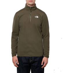 The North Face Men's 100 Glacier 1/4 Zip Fleece - New Taupe Green