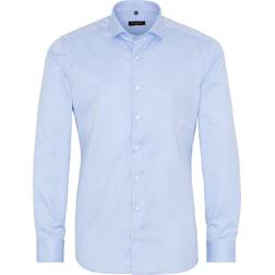 Eterna Slim Fit Cover Shirt - Bleu Clair