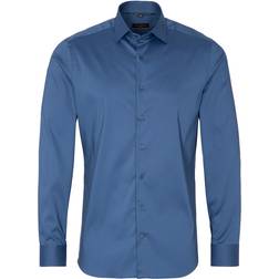 Eterna SLIM FIT Performance Shirt - Bleu Gris Uni