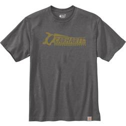 Carhartt Core Logo Camiseta Gris Oscuro T.m S1103361RHM