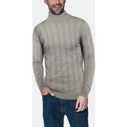 X-Ray X-Ray Men's Cable Knit Roll Neck Sweater Male