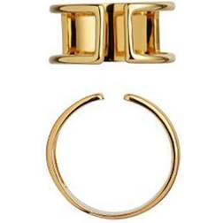 Stine A Stine A. Plain Open Forgyldt Ring 4032-02-52