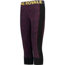 Mons Royale Cascade Merino Flex200 3/4 Legging Winter Leopard