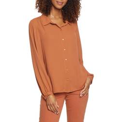 NYDJ Modern Blouse - Brown