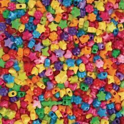 Colorations Fun Shapes Pony Beads 1 lb by Colorations