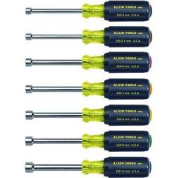 Klein Tools 65160 Nut Driver Set,7 Pieces, Metric, Hollow