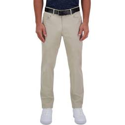 Haggar Iron Free Premium Flat Front Flex Waist - Khaki