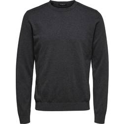 Selected Herren Strickpullover SLHBERG - Anthrazit