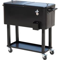 OutSunny 80 QT Rolling Cooling Bins Ice Chest