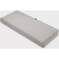 Classic Accessories Montlake Fadesafe Bench/Settee Cushion in Grey Inner Pillow Gray (45.72x121.92cm)