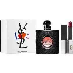 Yves Saint Laurent Black Opium Gift Set EdP 50ml + Rouge Pur Couture The Slim Sheer Matte Lipstick #107