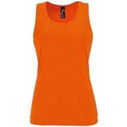 Sol's Women's Sporty Performance Sleeveless Tank Top - Neon Orange