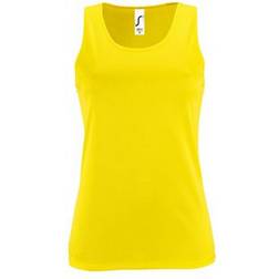 Sol's Women's Sporty Performance Sleeveless Tank Top - Neon Yellow