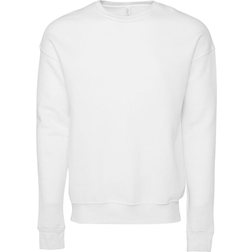 Bella+Canvas Adults Unisex Drop Shoulder Sweatshirt - White