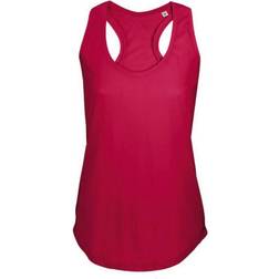 Sol's Women's Moka Plain Sleeveless Tank Top - Red