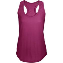 Sol's Women's Moka Plain Sleeveless Tank Top - Raspberry