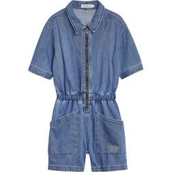 Calvin Klein Relaxed Denim Playsuit - Light Denim (IG0IG014781CD)