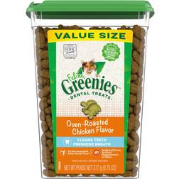 Greenies Adult Natural Dental Care Cat Treats Oven Roasted Chicken Flavor 0.272