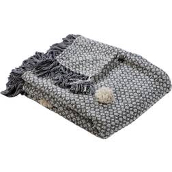 LR Home Cozy Vintage Blankets Grey, Black (152.4x127cm)