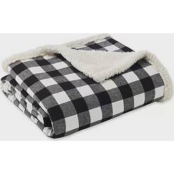 Eddie Bauer Buffalo Plaid Blankets Black (152.4x127cm)