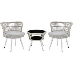 Manhattan Comfort Monaco Outdoor Lounge Set