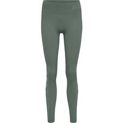 Hummel Christel Seamless MW Tights Women - Lily Pad/Laurel Wreath Melange