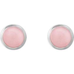 Ole Lynggaard Lotus Stud Earrings - Silver/Opal