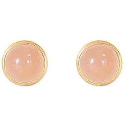 Ole Lynggaard Lotus Stud Earrings - Gold/Moonstone