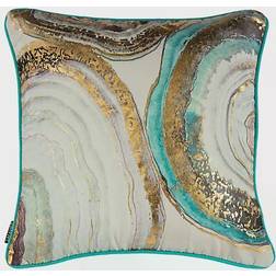 Safavieh Nima Complete Decoration Pillows Blue, Gold (45.72x45.72cm)