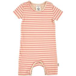 Petit Piao Striped Jumpsuit - Dark Peach