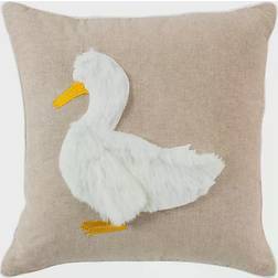 Safavieh Quackadilly Goose Complete Decoration Pillows White, Beige (50.8x50.8)