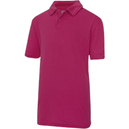 AWDis Kid's Just Cool Sports Polo Plain Shirt 2-pack - Hot Pink (UTRW6852)