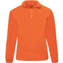 Sol's Ness Zip Neck Anti-Pill Fleece Top Unisex - Orange