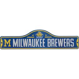 Open Road Brands Milwaukee Brewers Metal Street Sign Board