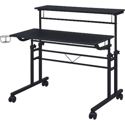 Techni Mobili Rolling Black Writing Desk 25x35.2"