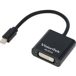 Visiontek Mini DisplayPort-DVI 1.2 M-F Adapter
