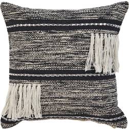 LR Home Eclectic Plaid Complete Decoration Pillows Black (45.72x45.72)