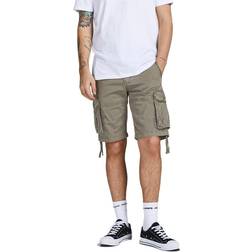 Jack & Jones Zeus Cargo Shorts - Olive Green