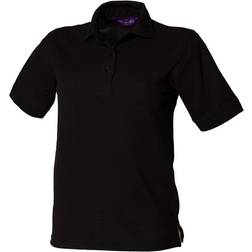 Henbury Women's 65/35 Polo Shirt - Black