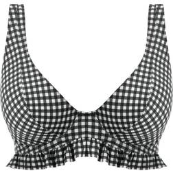 Freya Check in High Apex Bikini Top - Monochrome