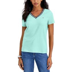 Tommy Hilfiger V-Neck T-shirt - Crme De Menthe