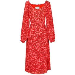 Neo Noir Betty Bright Flower Dress - Red
