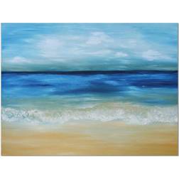 Design Art Warm Tropical Sea and Beach Wall Decor 32x16"